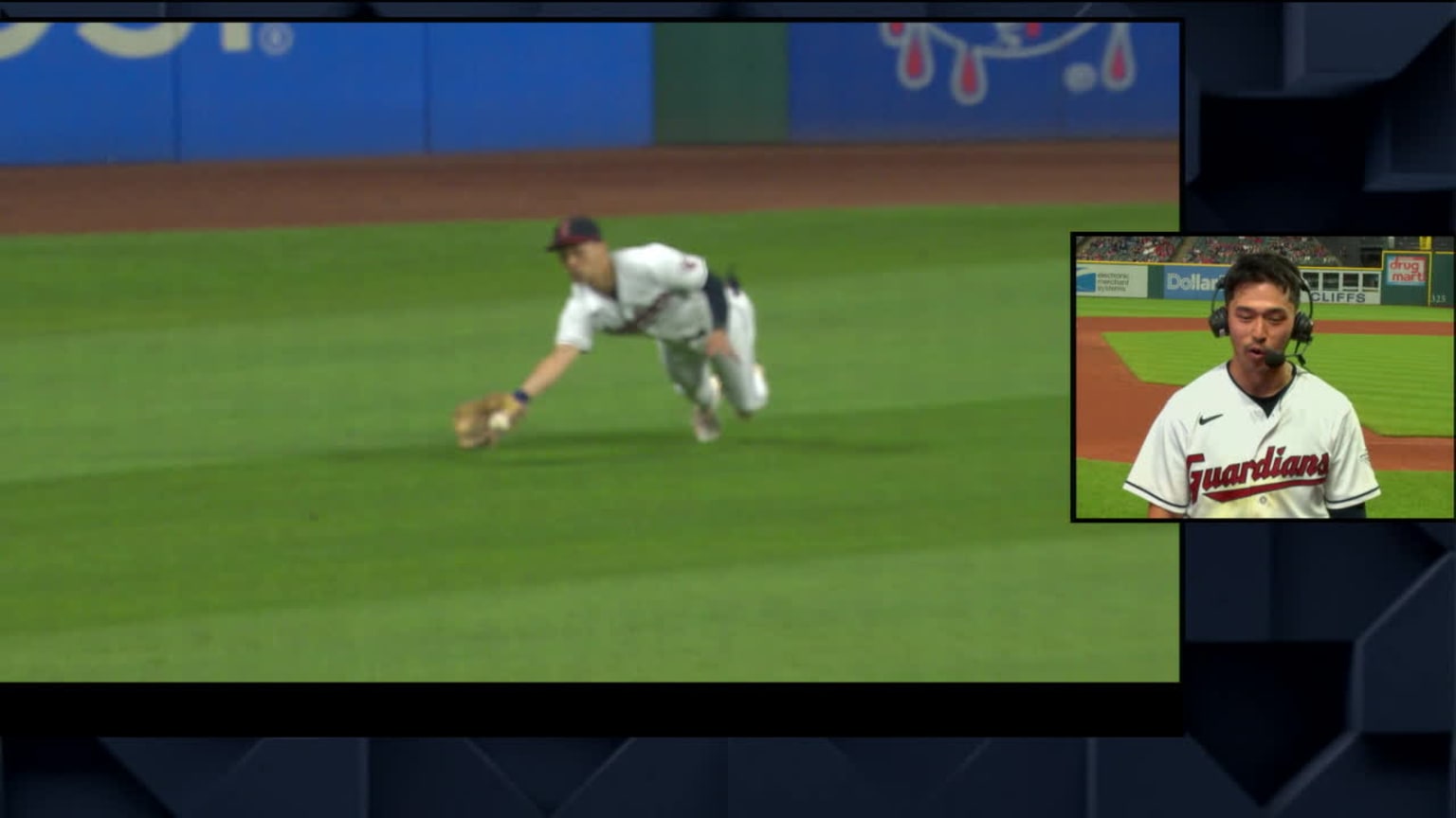 Steven Kwan on the 14inning win 06/10/2023 Houston Astros