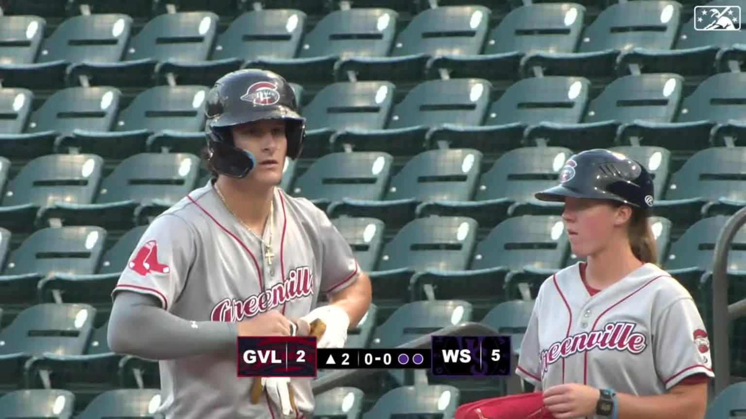 Red Sox prospect Roman Anthony lines a tworun single 08/16/2023