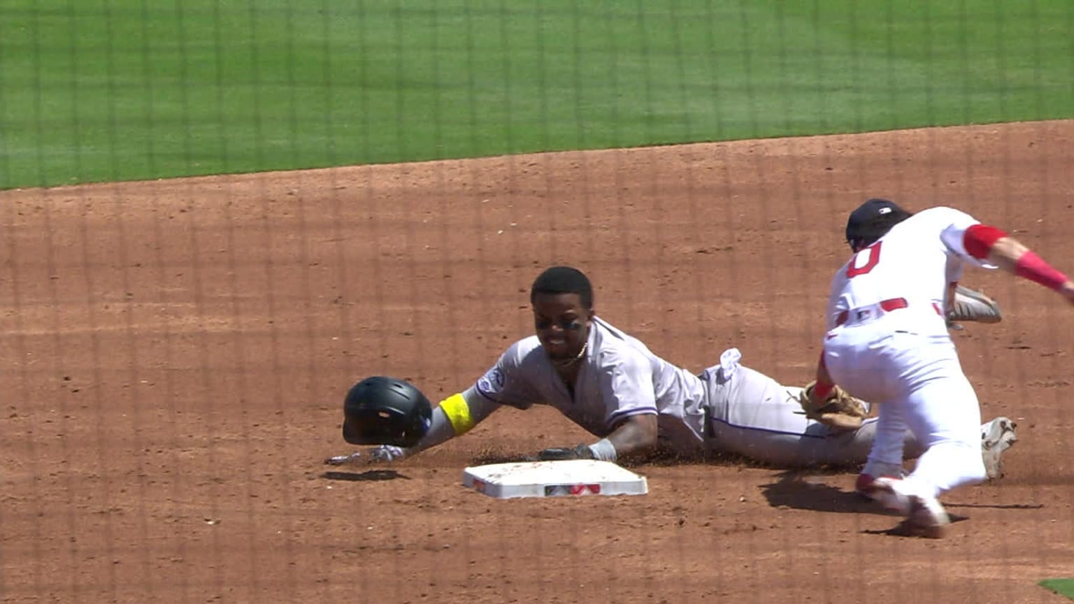 Adael Amador steals second base 06/09/2024 Tampa Bay Rays