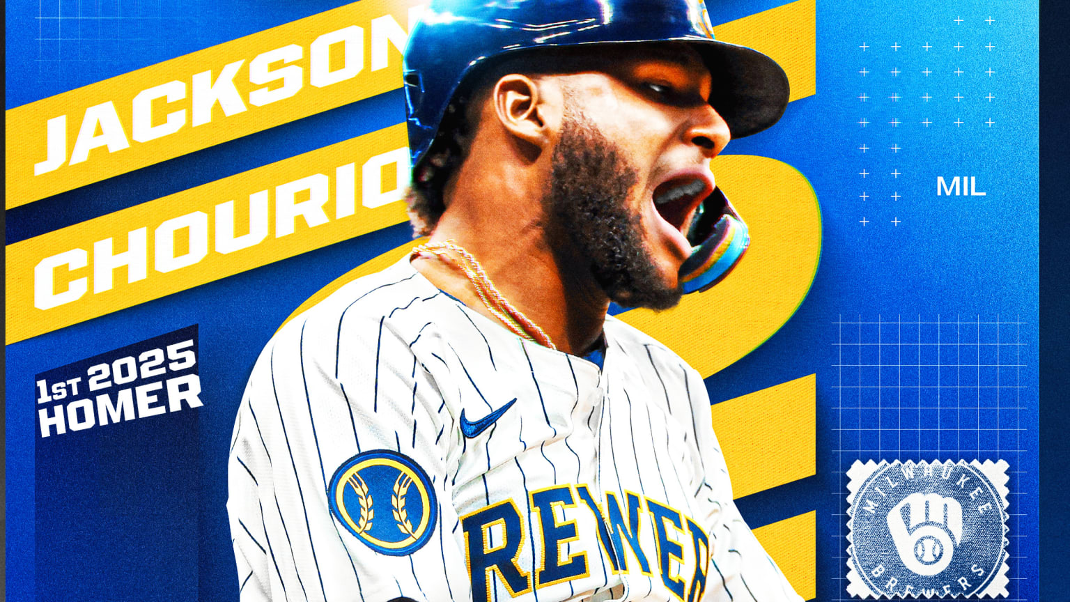 Jackson Chourio's first home run of the season | 04/02/2025 | Milwaukee ...