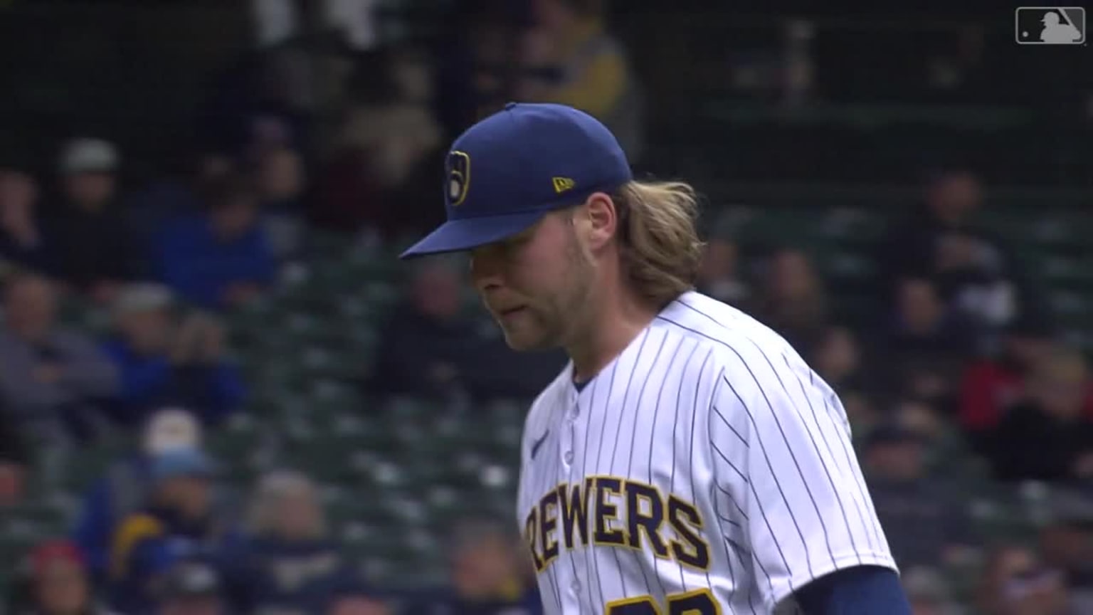 Corbin Burnes strikes out five Red Sox batters | 04/23/2023 | Milwaukee ...