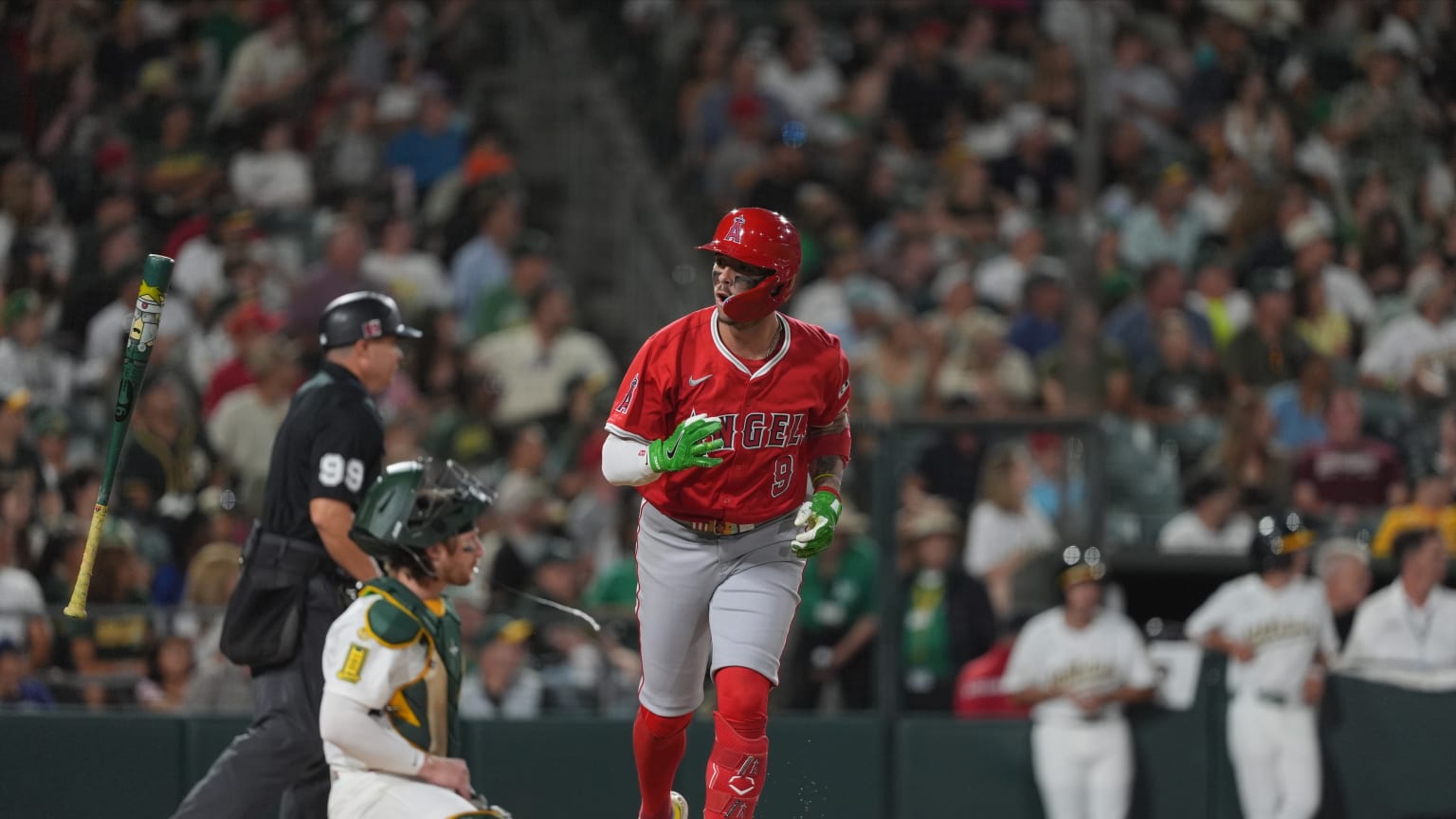 Zach Neto homers with Professor Chaos bat (20), image size:1536x864