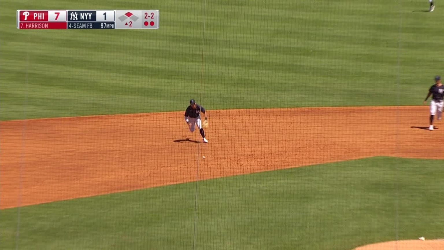 Volpe's stellar barehanded play 03/15/2023 New York Yankees