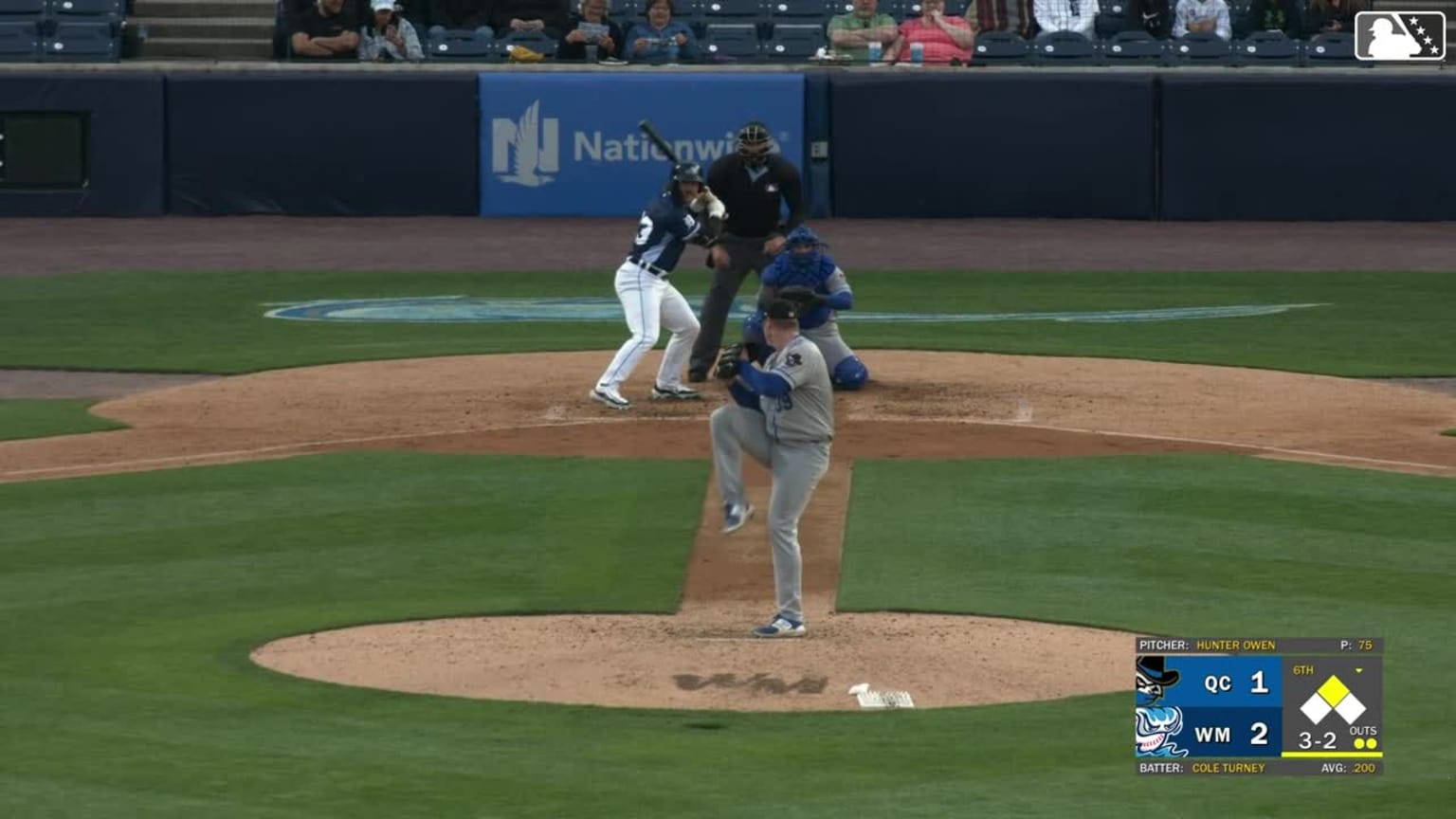 Hunter Owen's sixth strikeout 04/11/2024