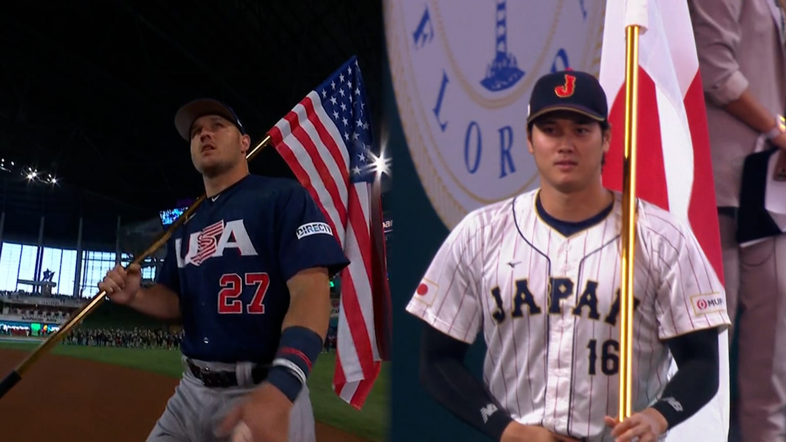 Shohei Ohtani Los Angeles Angels King of the World Japan flag