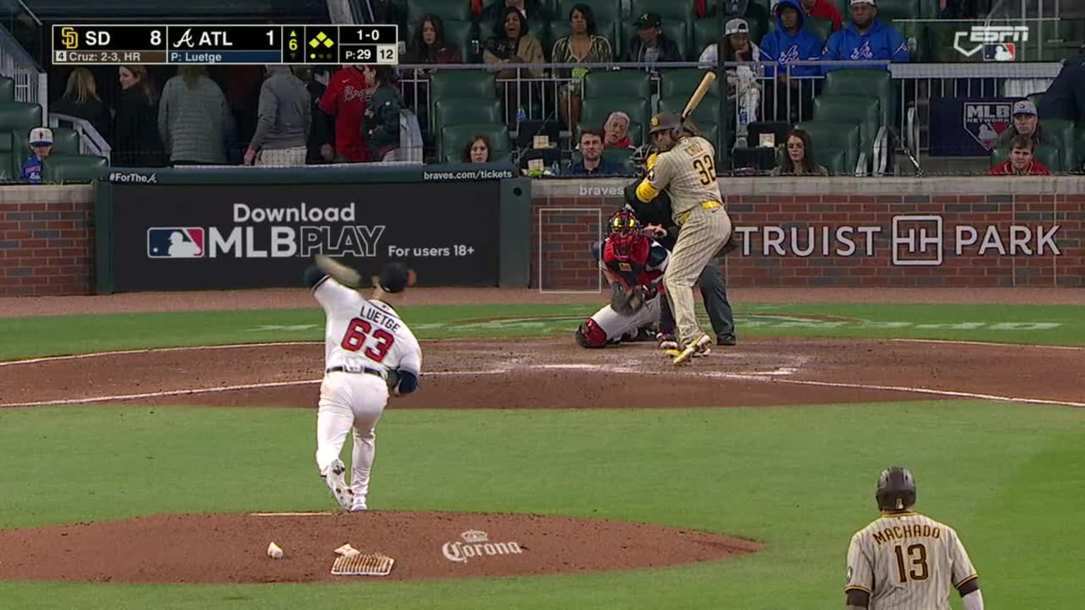 Nelson Cruz's tworun single 04/09/2023 San Diego Padres