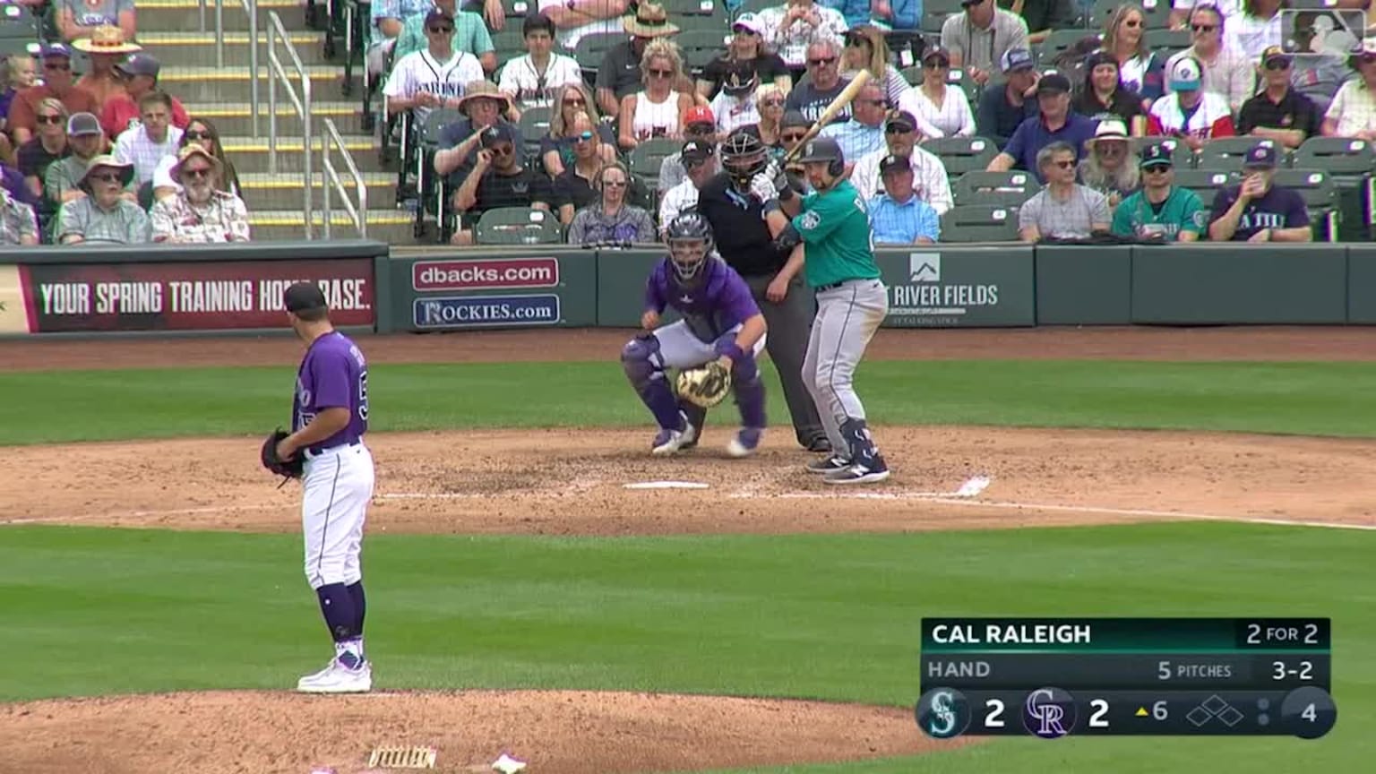 Brad Hand K's Cal Raleigh 03/11/2023 Colorado Rockies