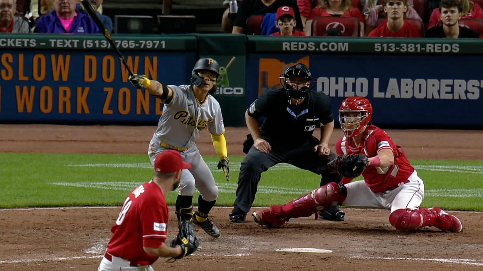 Ji Hwan Bae on his walk-off homer, 04/11/2023