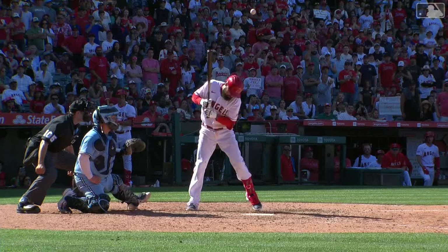 Anthony Rendon picks up an RBI on a hit by pitch | 04/09/2023 | MLB.com