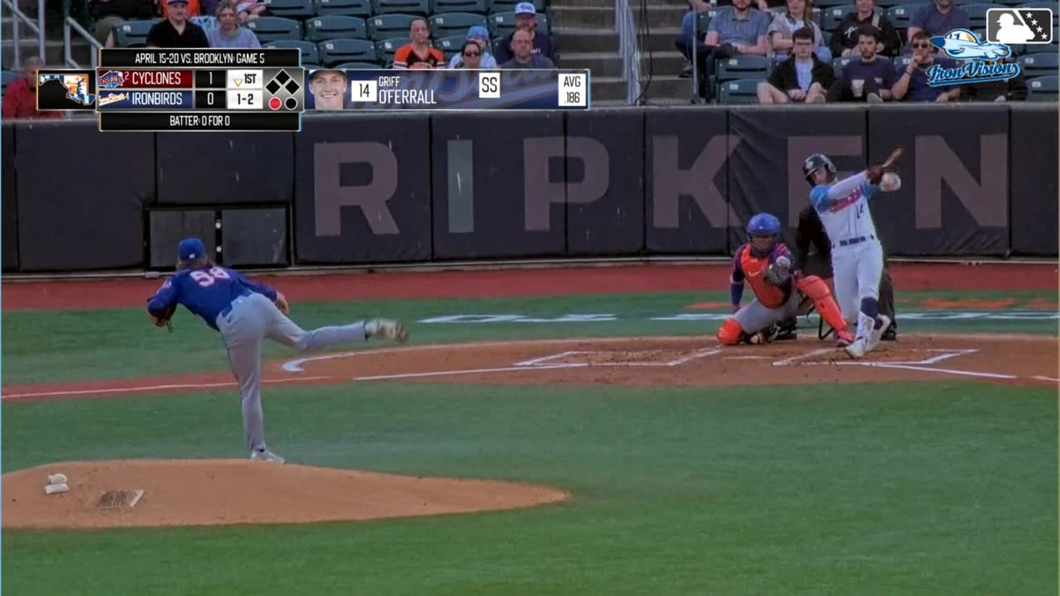 Griff O'Ferrall's first pro home run | 04/19/2025 | Baltimore Orioles