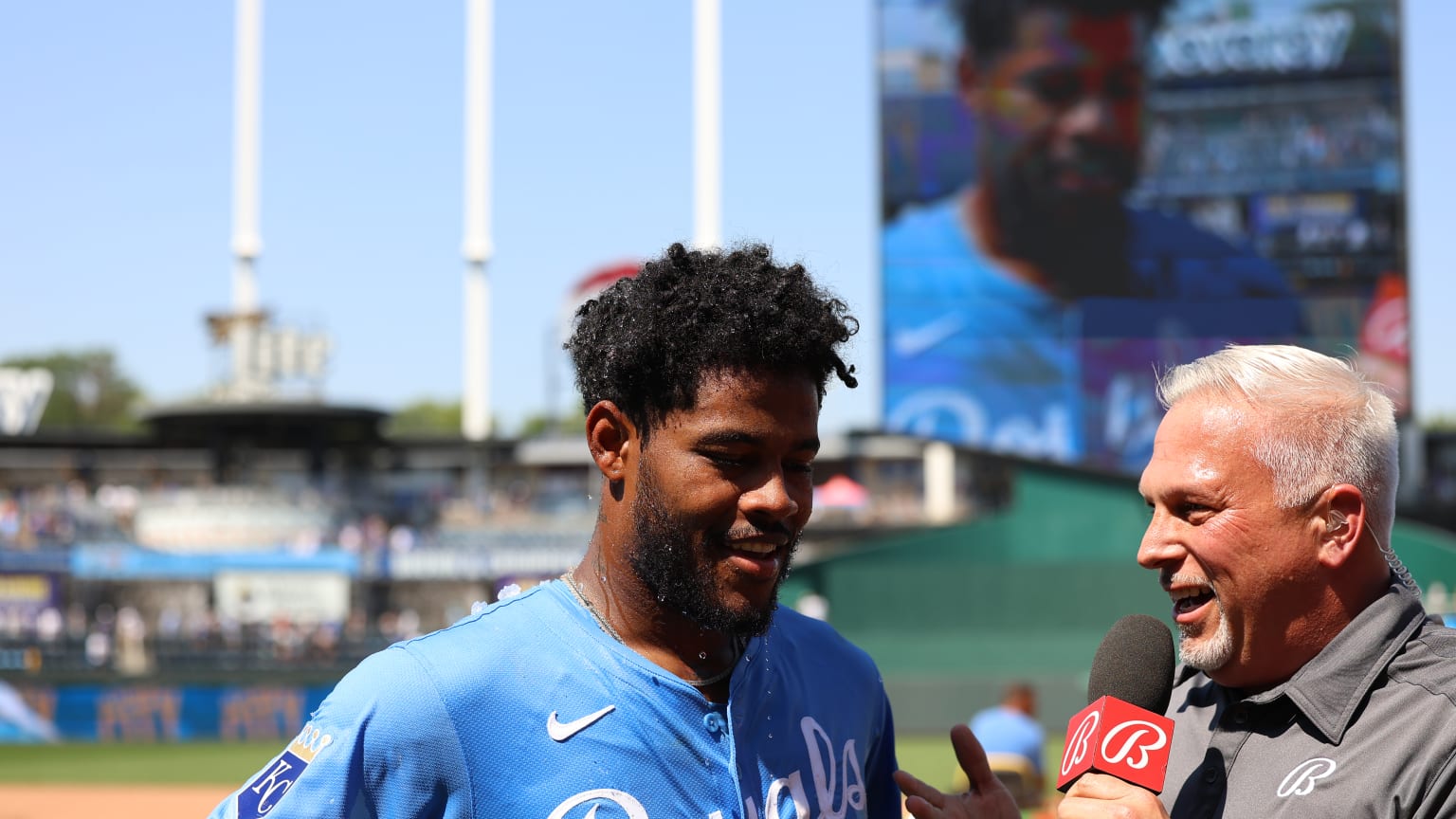 Maikel Garcia discusses first career walk off hit 06/13/2024 Kansas