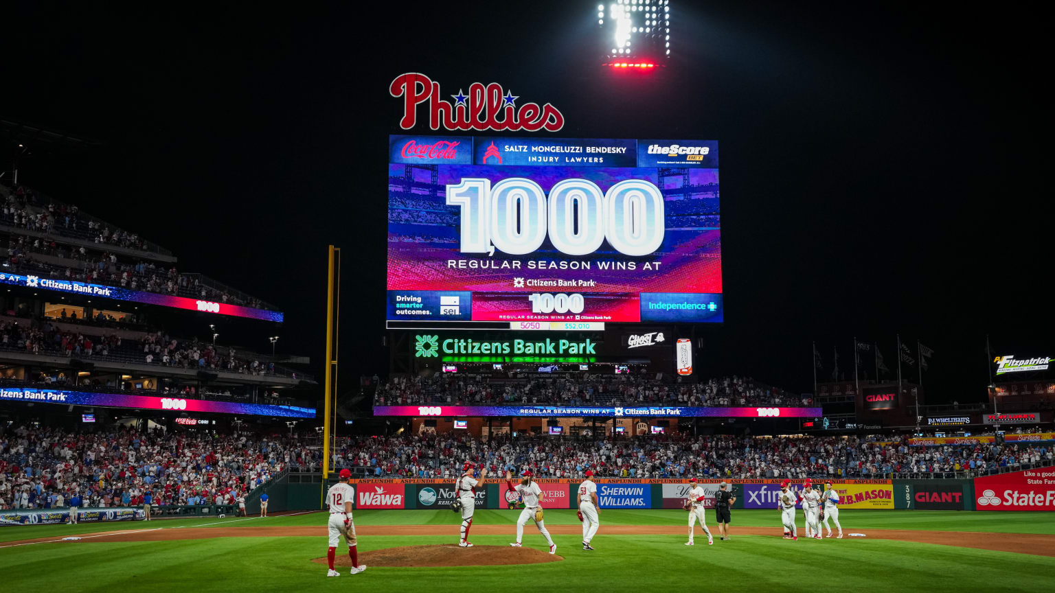 Phillies notch 1,000th win at Citizens Bank Park | 07/20/2026 | MLB.com