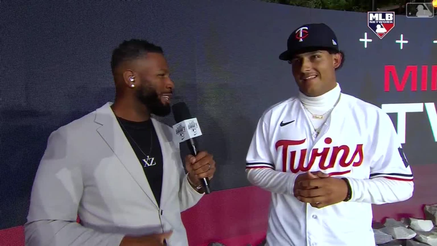 Charlee Soto discusses being drafted No. 34 07/10/2023 Minnesota Twins