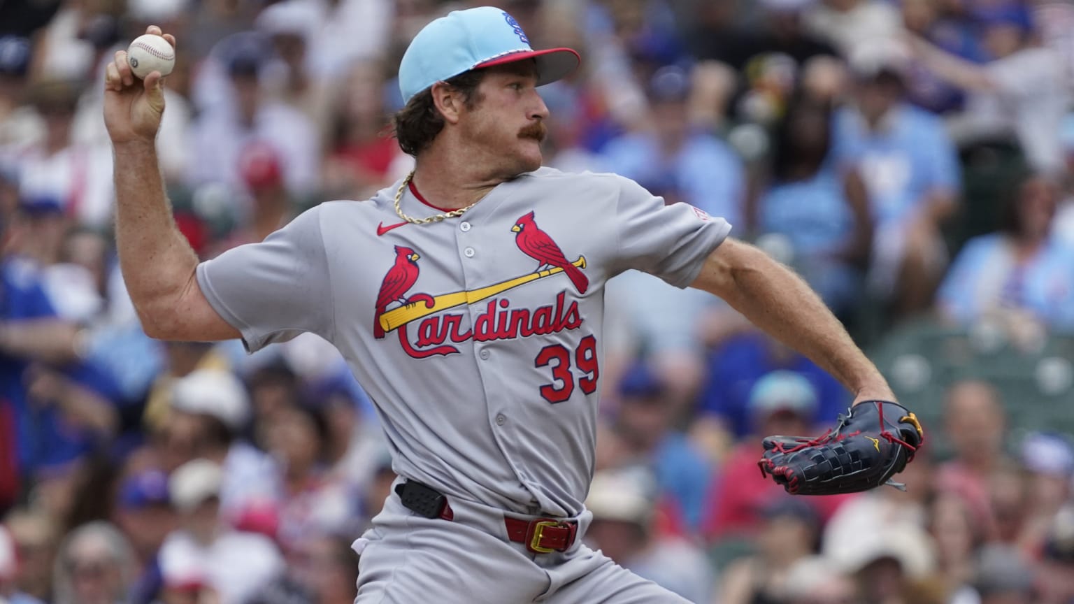 Miles Mikolas fans Seiya Suzuki | 07/04/2025 | St. Louis Cardinals