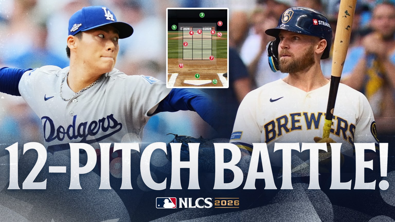 Jake Bauers draws walk after 12-pitch at-bat | 10/12/2026 | Milwaukee ...