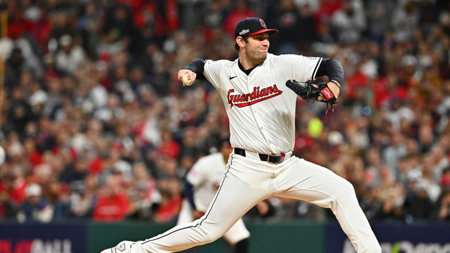 Gavin Williams' four strikeouts 10/18/2024 Cleveland Guardians