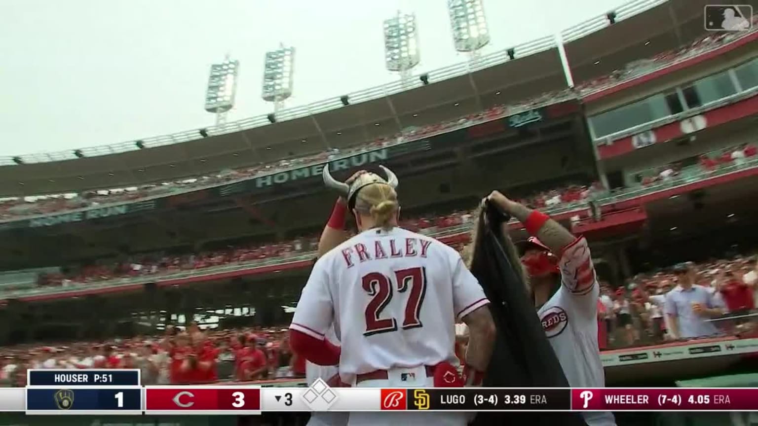 Jake Fraley takes the field for the Reds' City Connect debut, Take a jog  with Jake Fraley. #CityConnect, By Cincinnati Reds