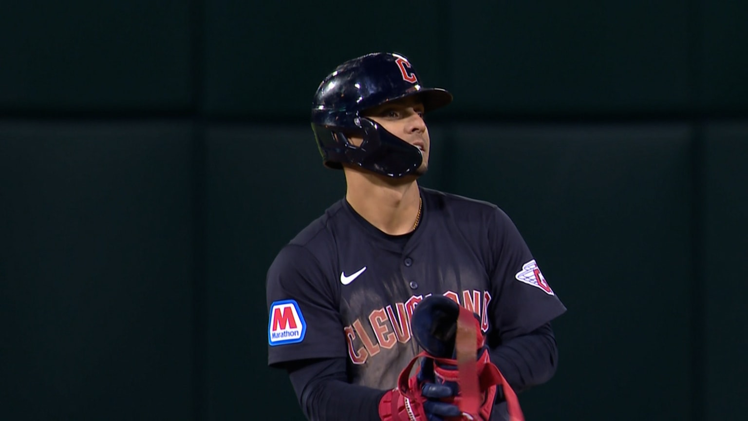 Andrés Giménez hits an RBI double | 03/29/2024 | Cleveland Guardians