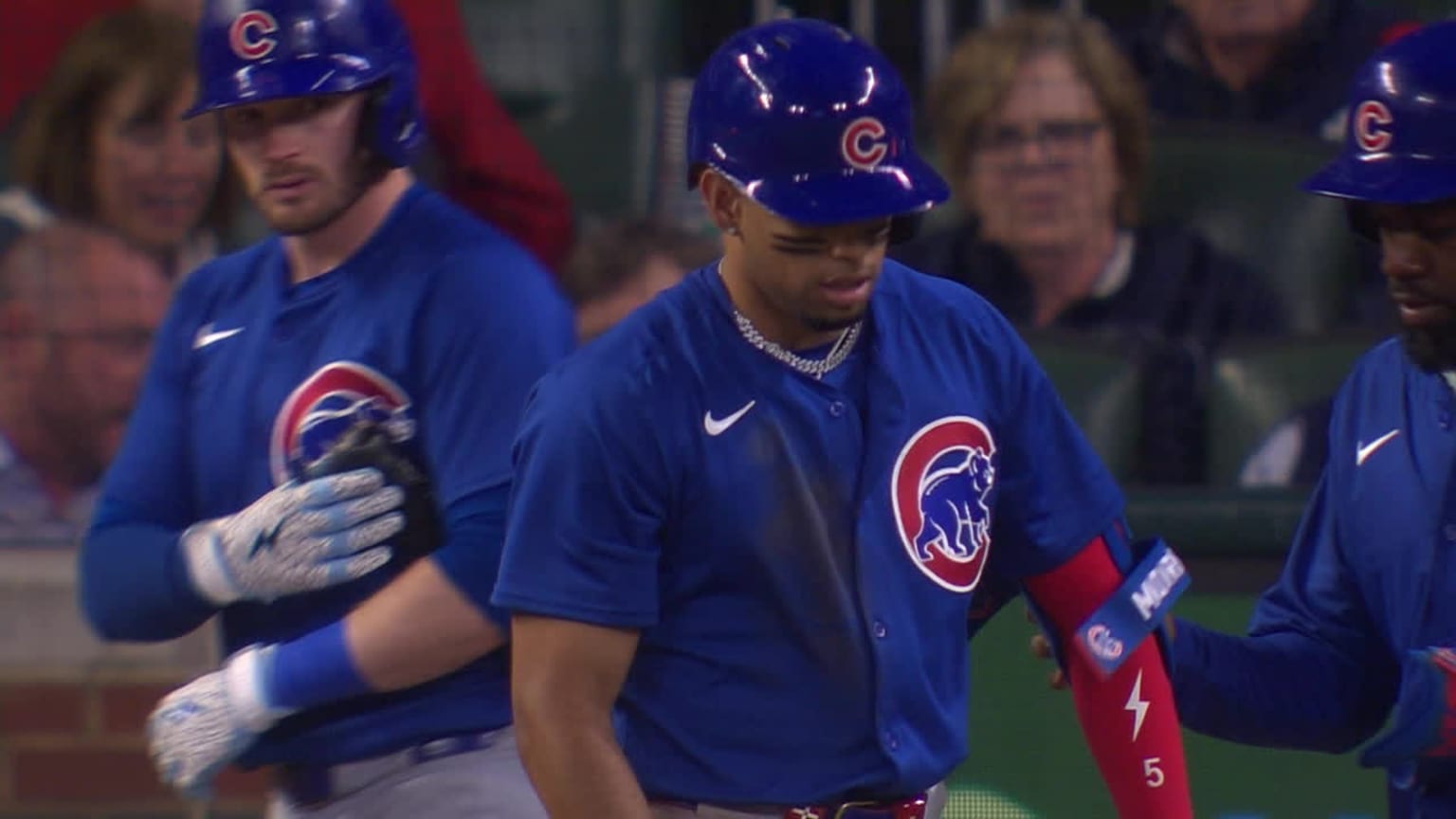 Christopher Morel exits game with a foot injury 05/13/2024 Chicago Cubs