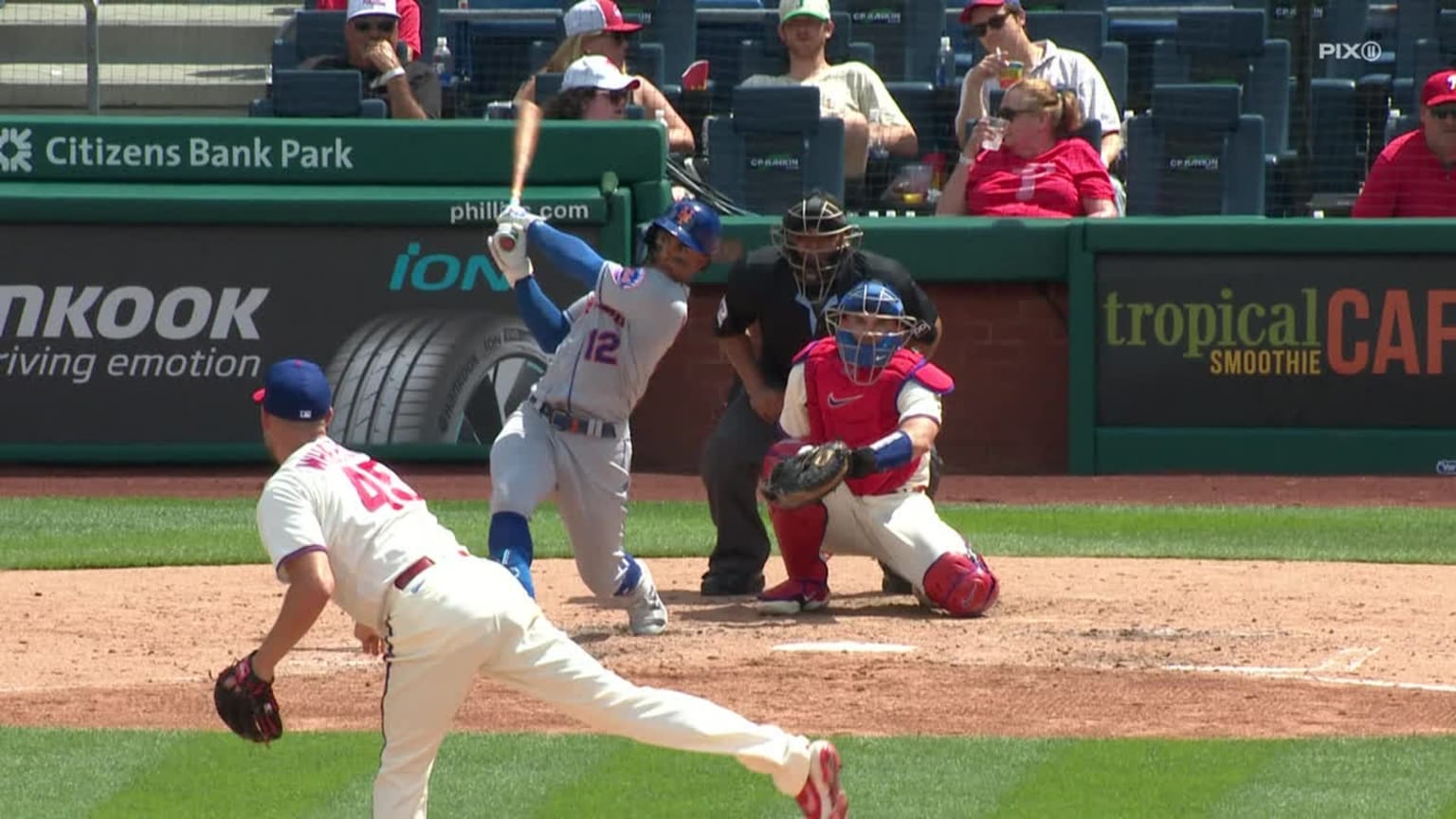 Francisco Lindor cranks a solo home run 06/25/2023 Tampa Bay Rays