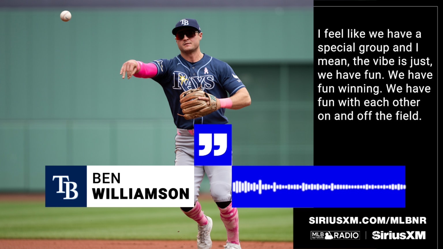 Ben Williamson discusses how the Rays have a bunch of fun as a team on and off the field, having fun winning and more