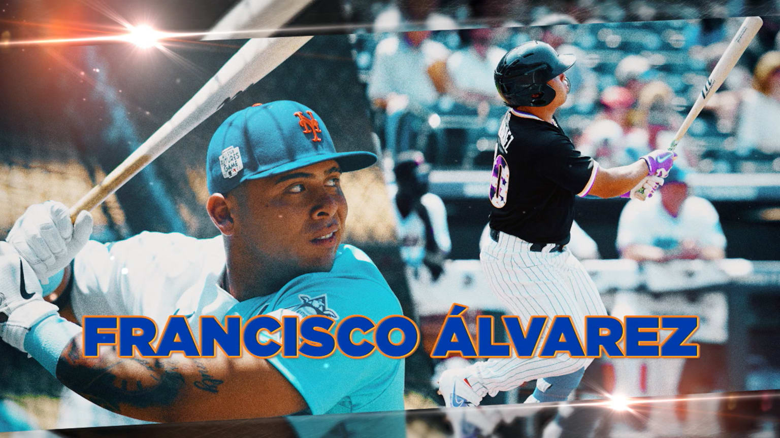 New York Mets Catcher Francisco Alvarez speaks with New York Mets News  Photo - Getty Images