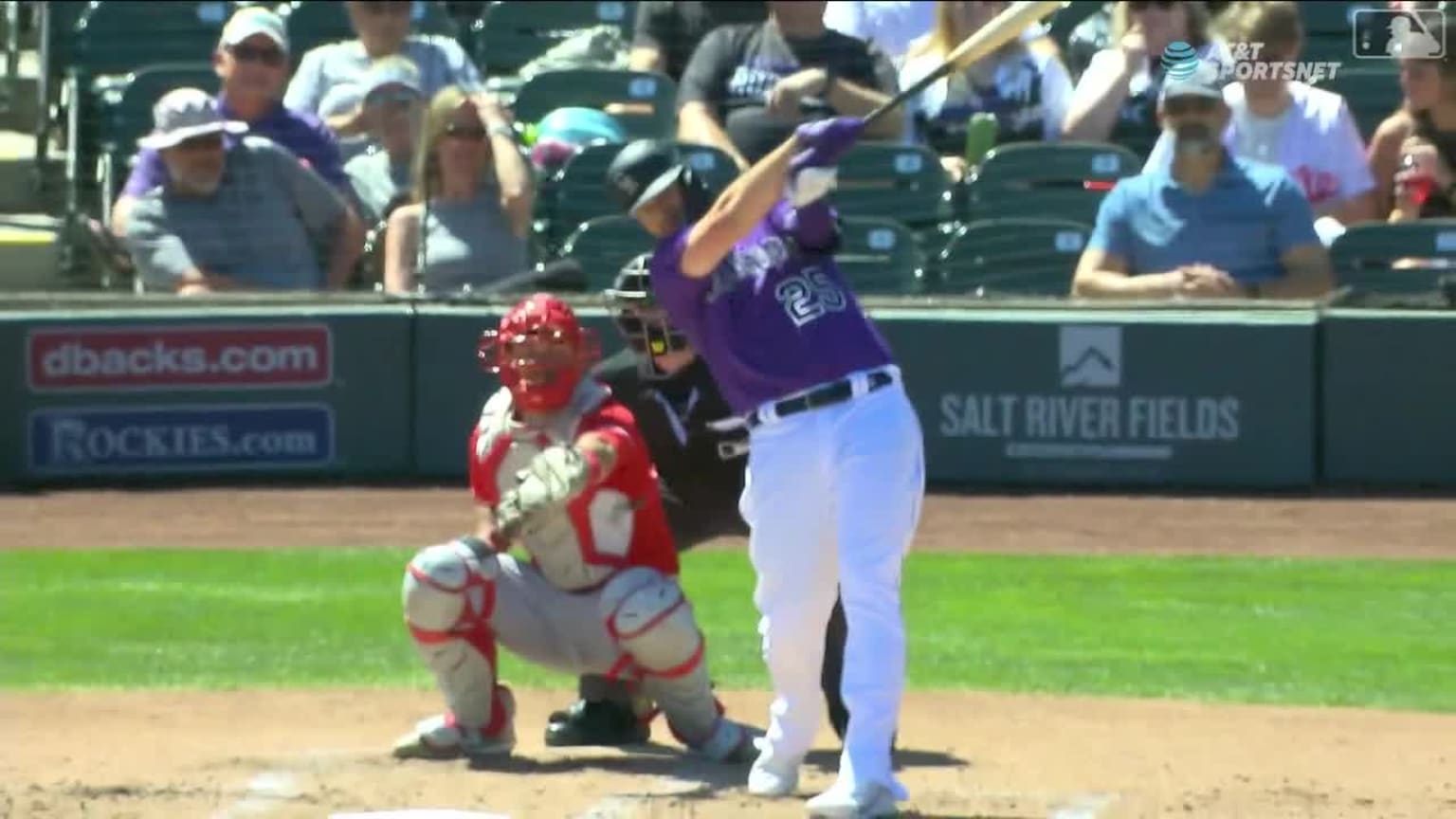Cron batea el 1er hit de los Rockies en el juego | 26/03/2023 | Los ...