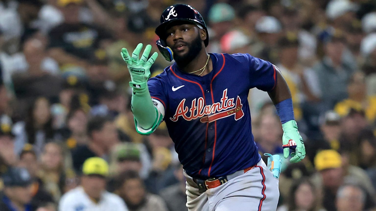 Michael Harris II's tworun home run 10/02/2024 Chicago Cubs