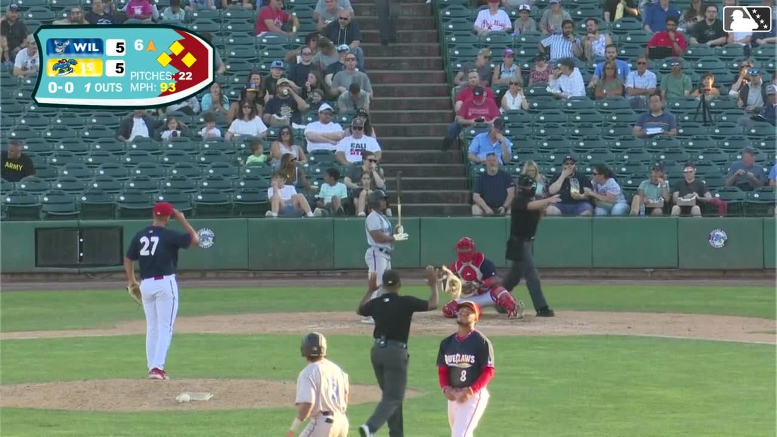 Jonathon Thomas scores on a basesloaded balk 06/15/2024 Washington Nationals