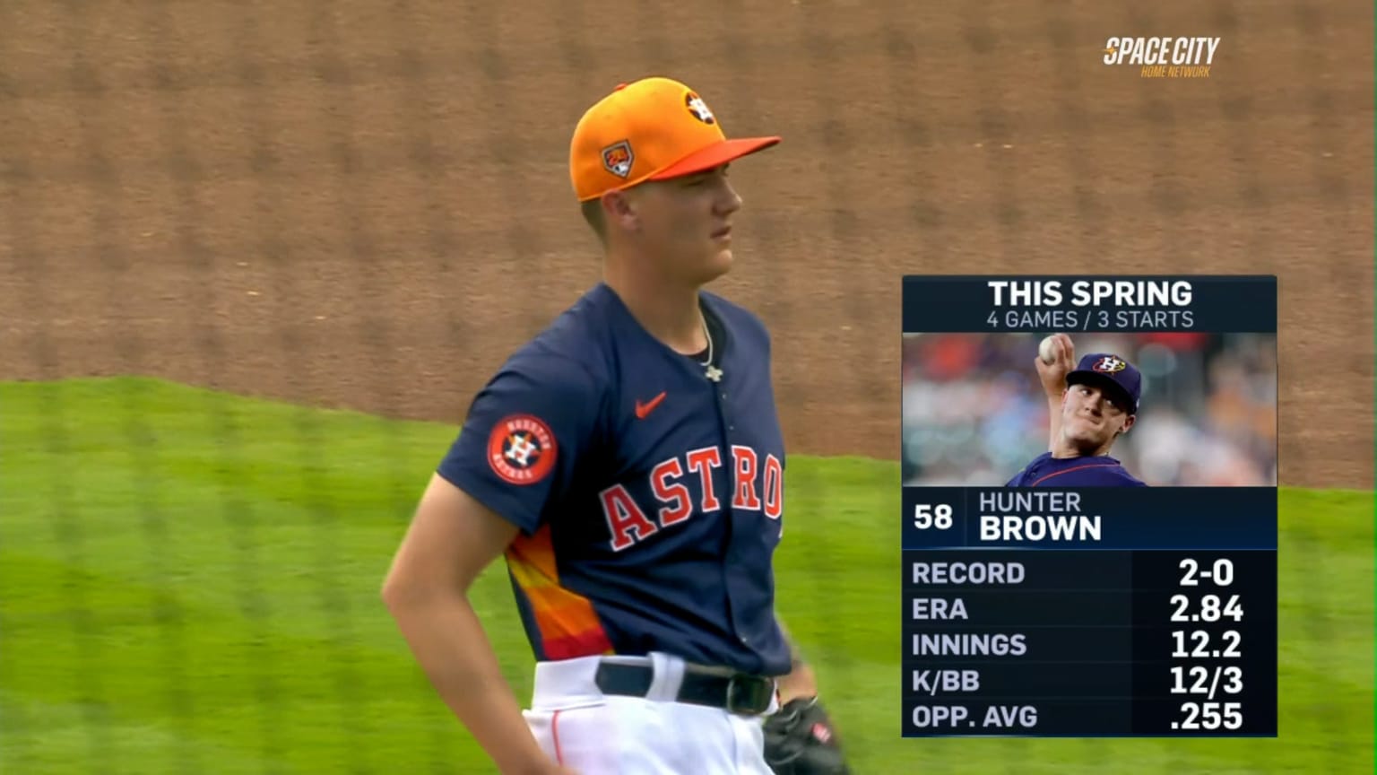 Hunter Brown strikes out five 03/24/2024 Houston Astros