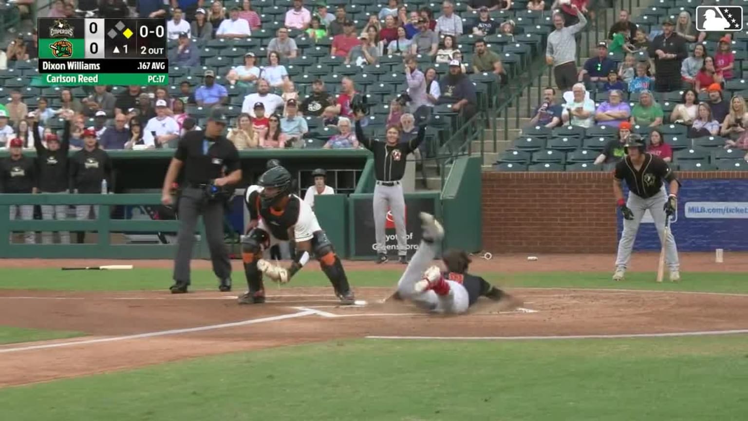 Dixon Williams' inside-the-park homer, roundtripper | 04/25/2026 | MLB.com