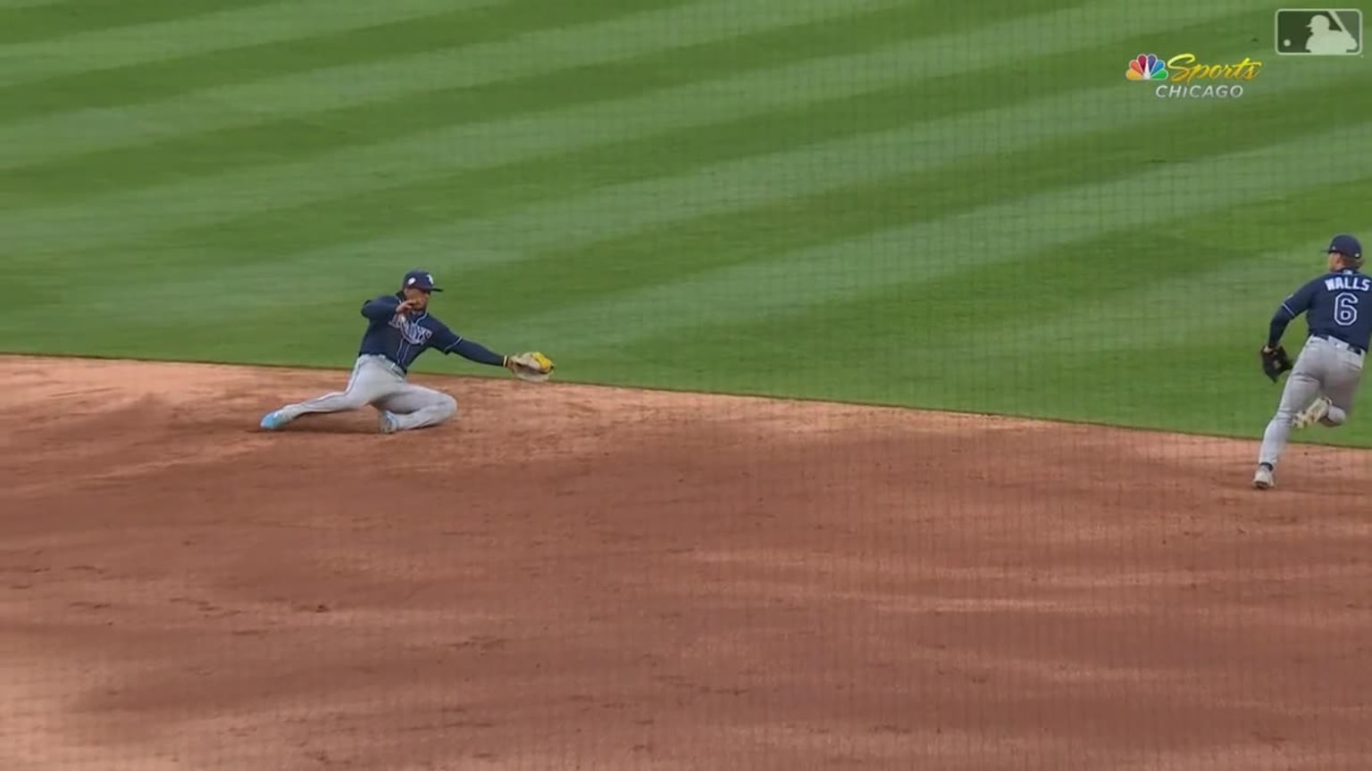 Franco throws outs Benintendi at first 04/27/2023 Tampa Bay Rays