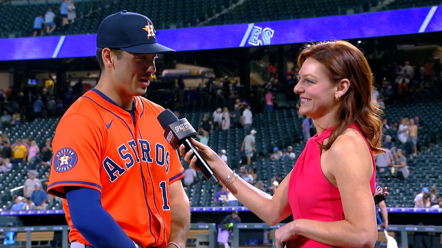 Shay Whitcomb on his first MLB home run, Altuve | 07/02/2025 | Houston ...