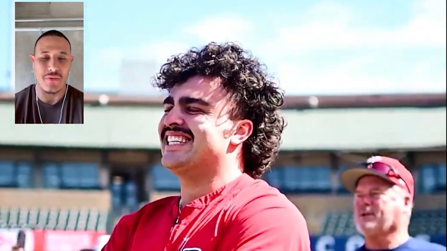 Manny Machado congratulates Sal Stewart on callup | 09/02/2025