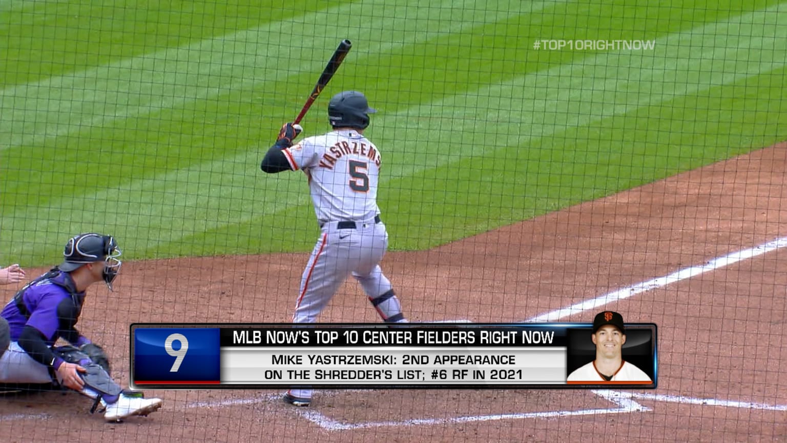 Top 10 Center Fielders Right Now Mike Yastrzemski 01/13/2023 San