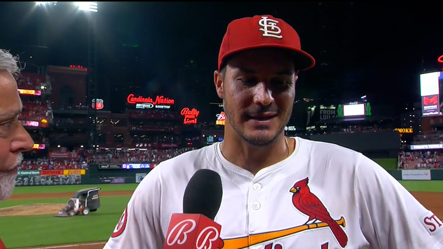 Nolan Arenado on sweeping the doubleheader vs. Cubs | 07/13/2024 | St ...