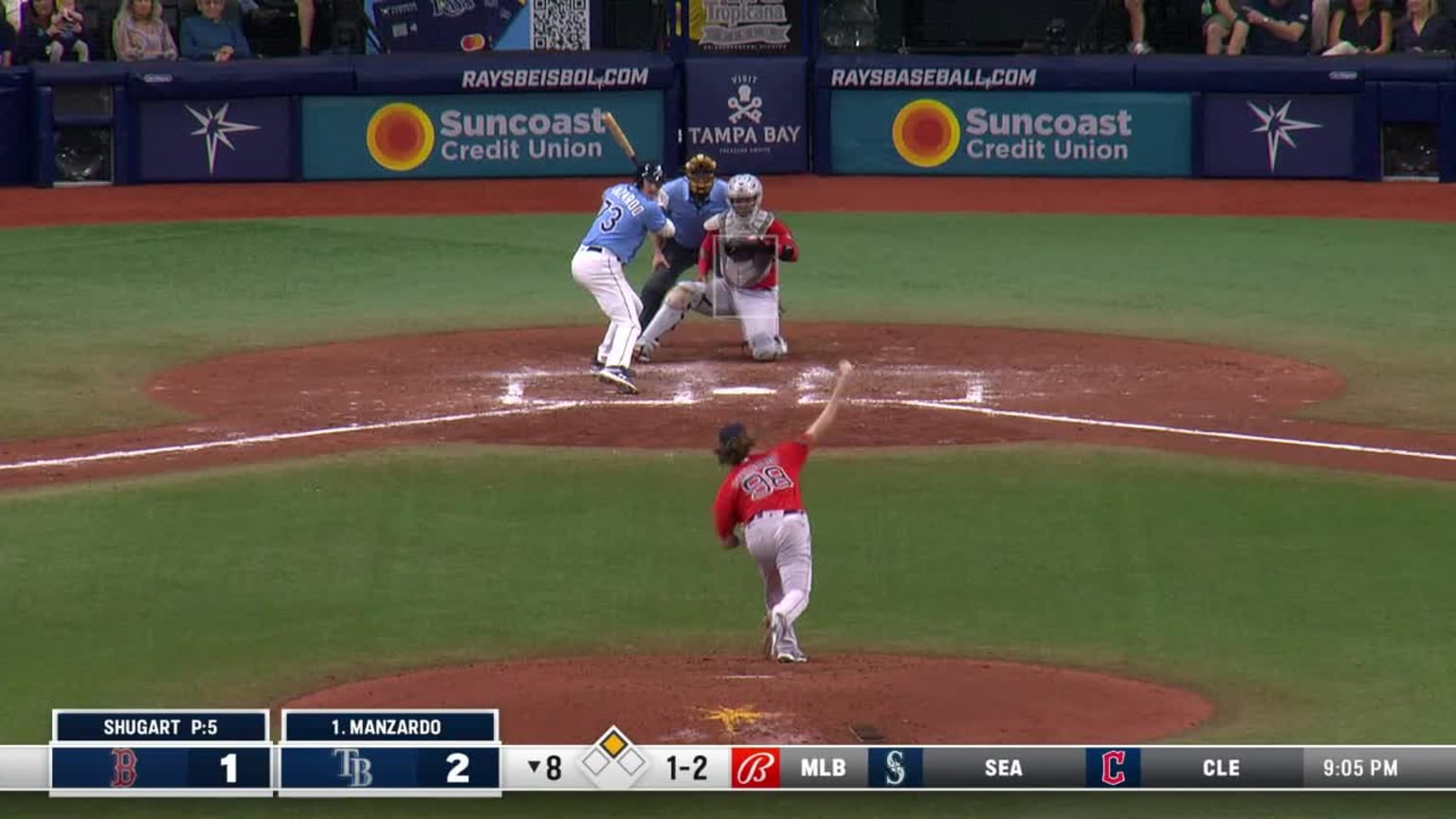 Kyle Manzardo smacks a RBI single to center field | 03/18/2023 | Tampa ...