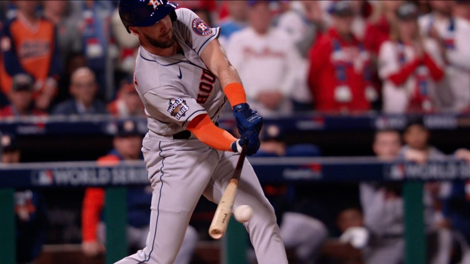 Hensley's first postseason hit 11/01/2022 Houston Astros