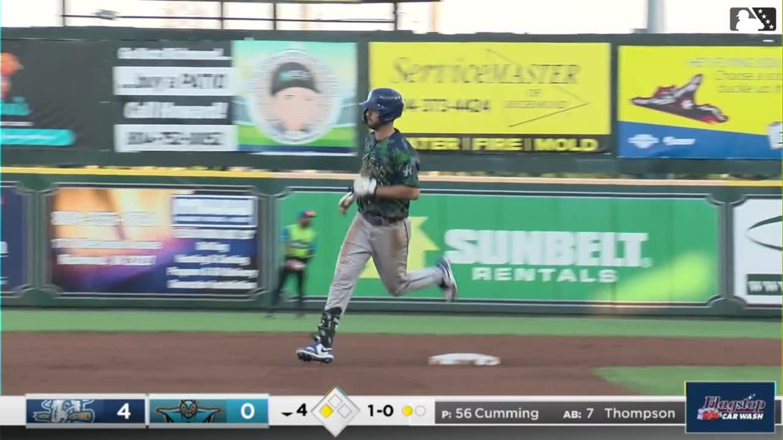 Sterlin Thompson's 10th homer 08/09/2024