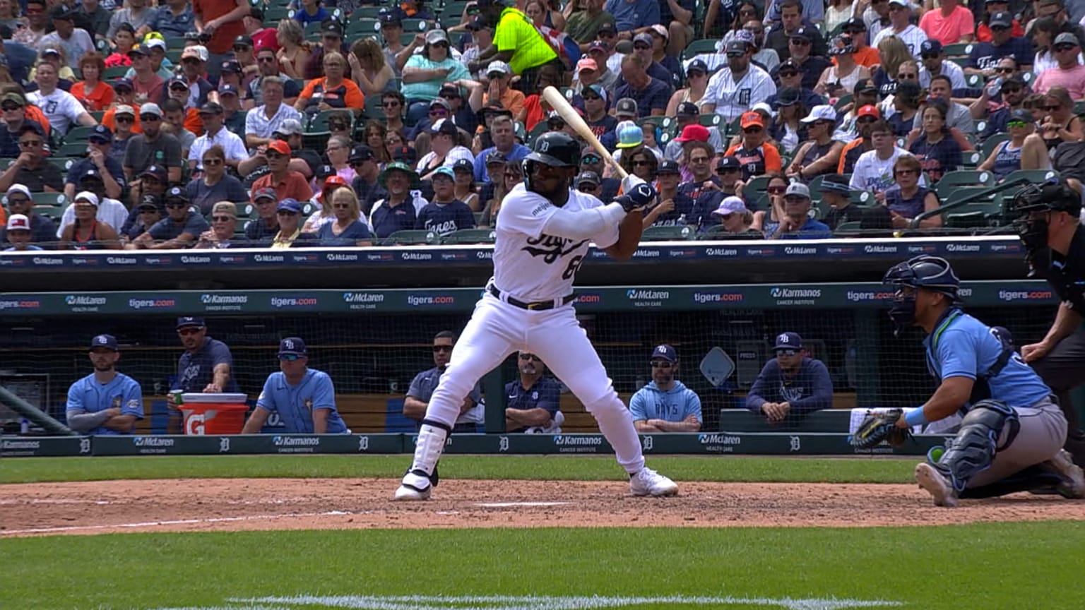 Akil Baddoo conecta un jonrón solitario al RF | 05/08/2023 | Los Tigers ...