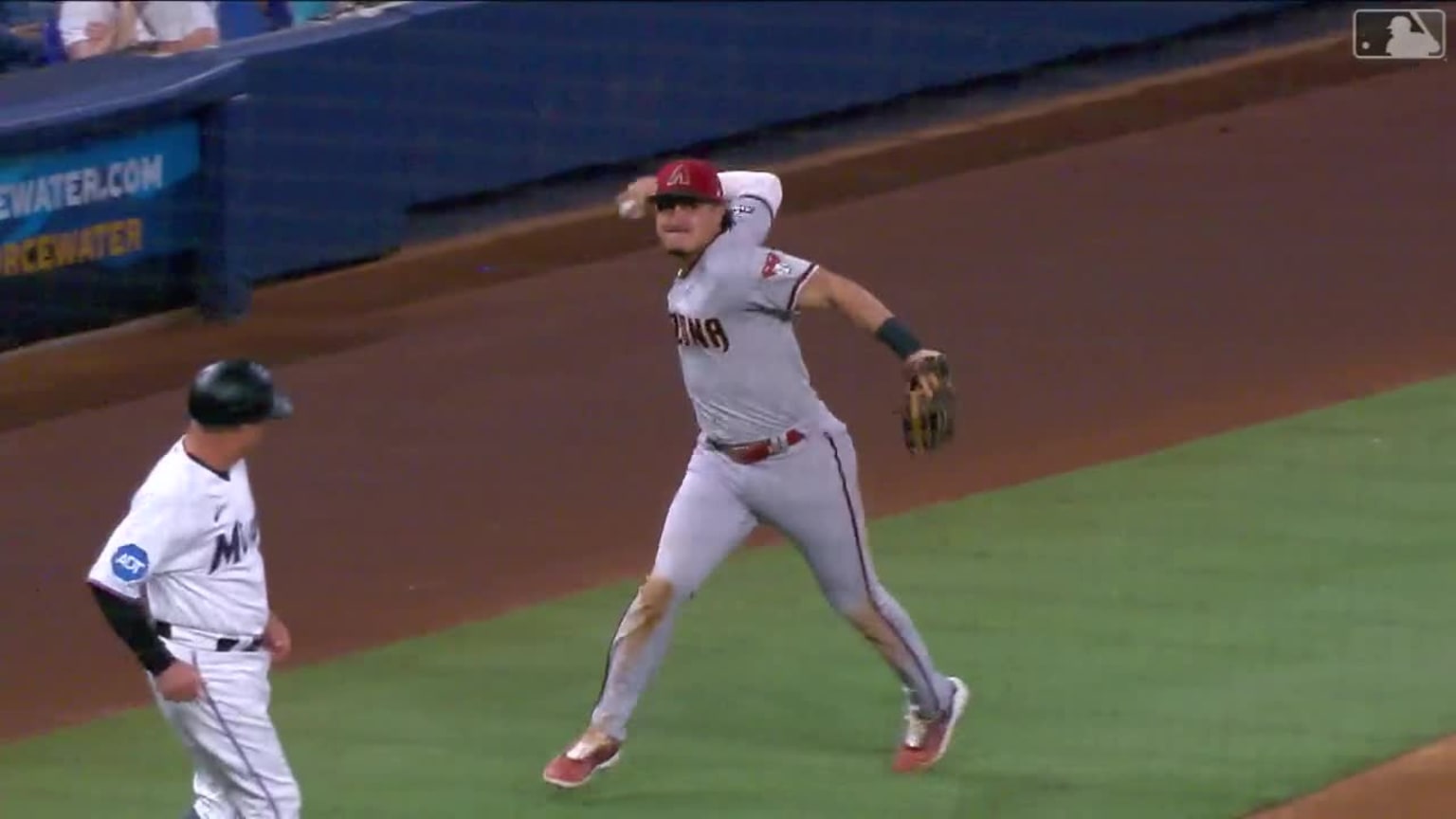 Josh Rojas delivers a strong throw to first | 04/15/2023 | Arizona ...