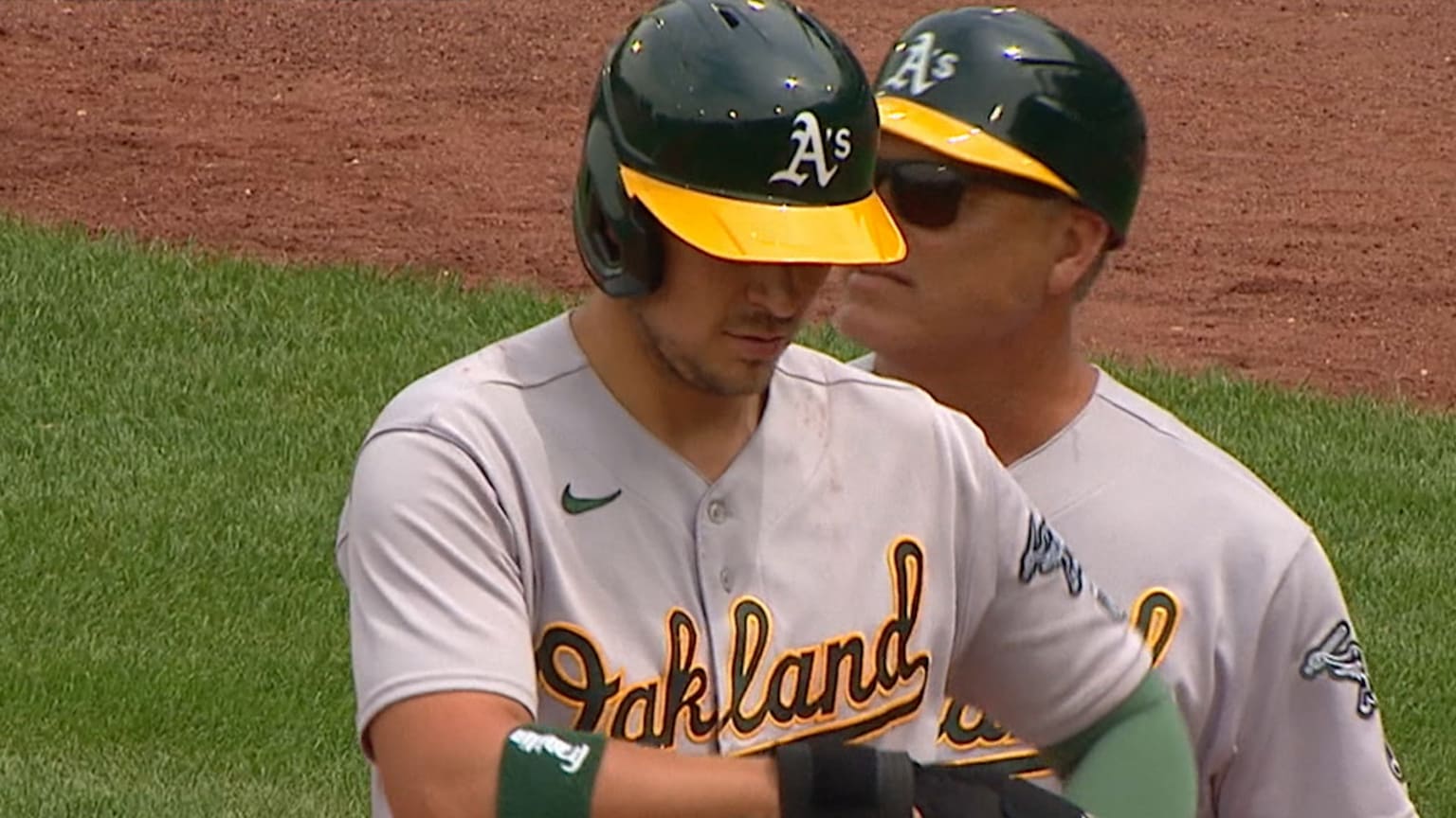 Ryan Noda draws a bases loaded walk in the 2nd 07/09/2023 Athletics