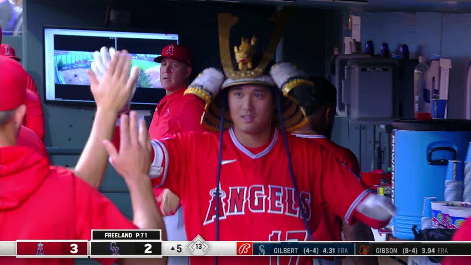 Shohei Ohtani's solo homer (25) | 06/23/2023 | Los Angeles Angels