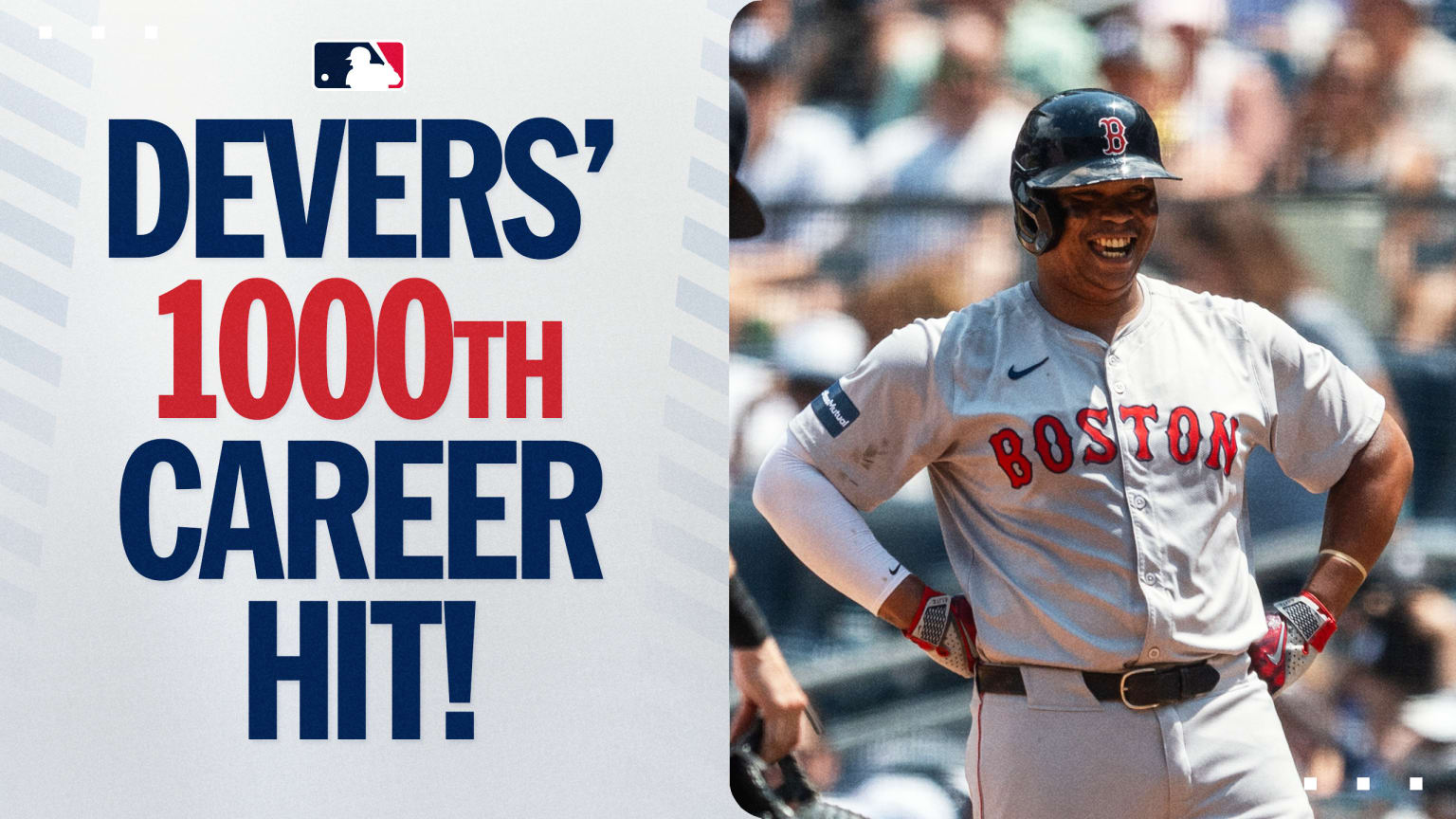 Devers #39 1 000th career hit ties the game 07/06/2024 MLB com