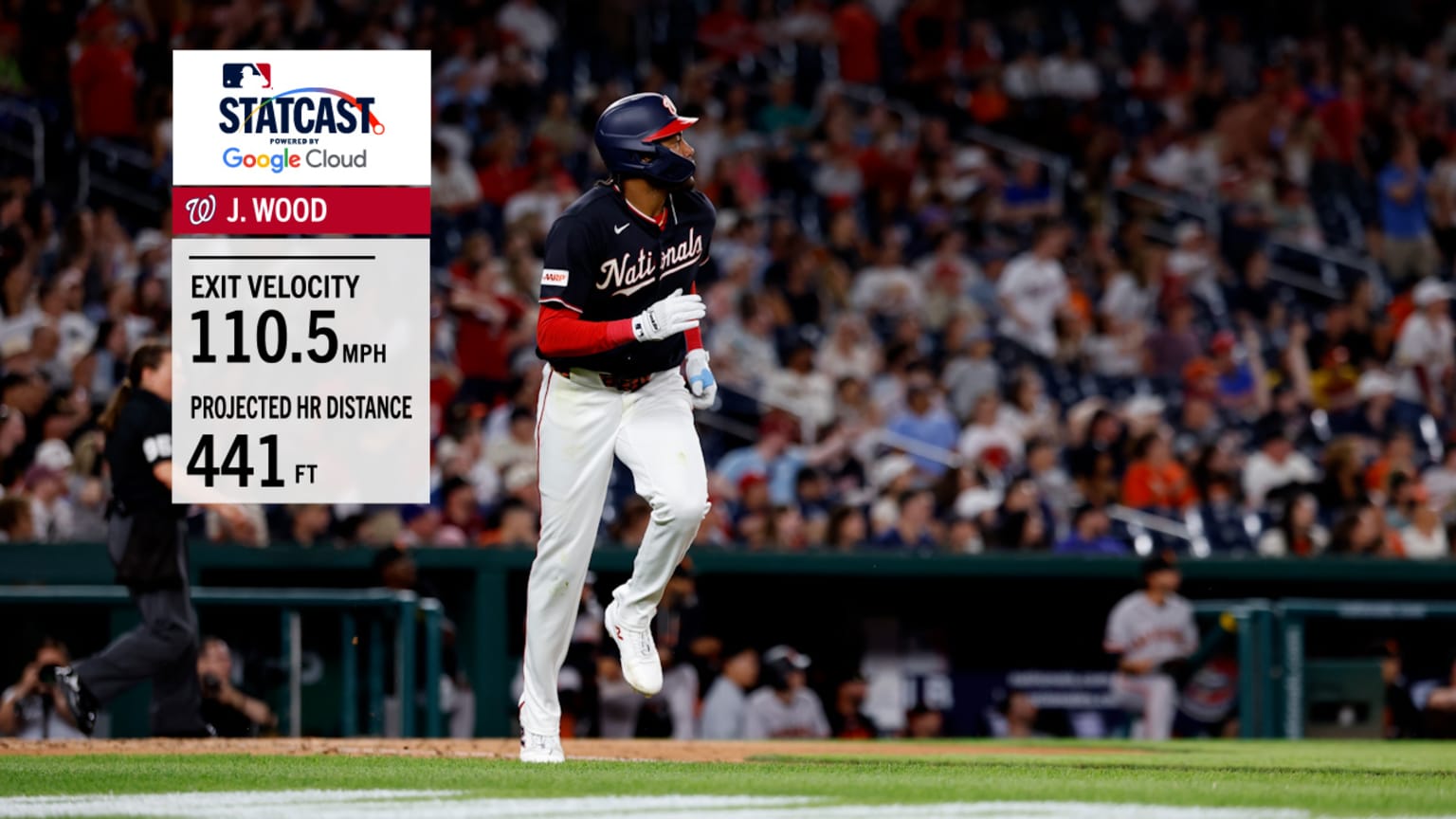 James Wood Blasts 441-Foot Home Run at 110.5 MPH