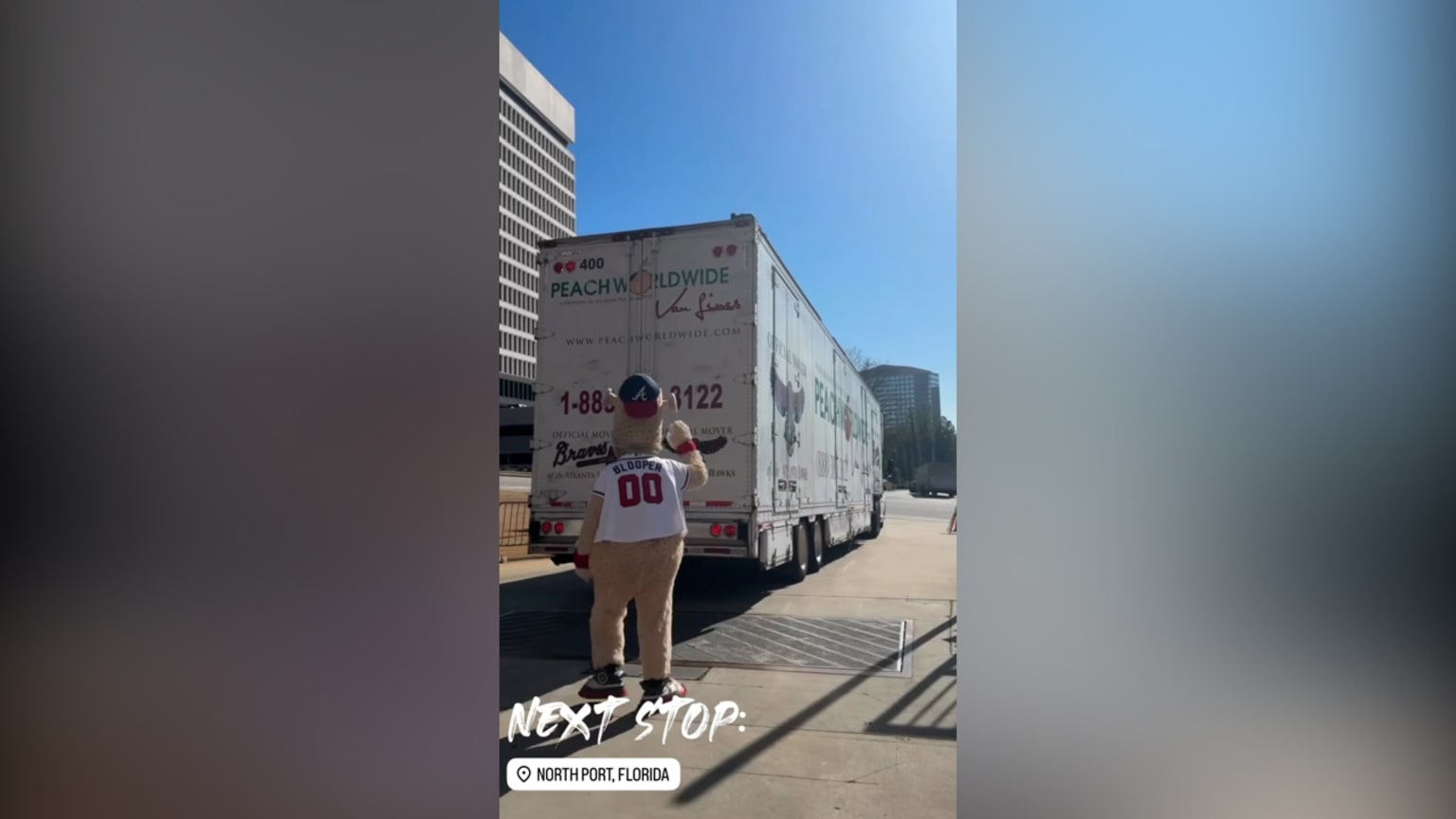 Braves load their truck for Spring Training 02/03/2025 Atlanta Braves