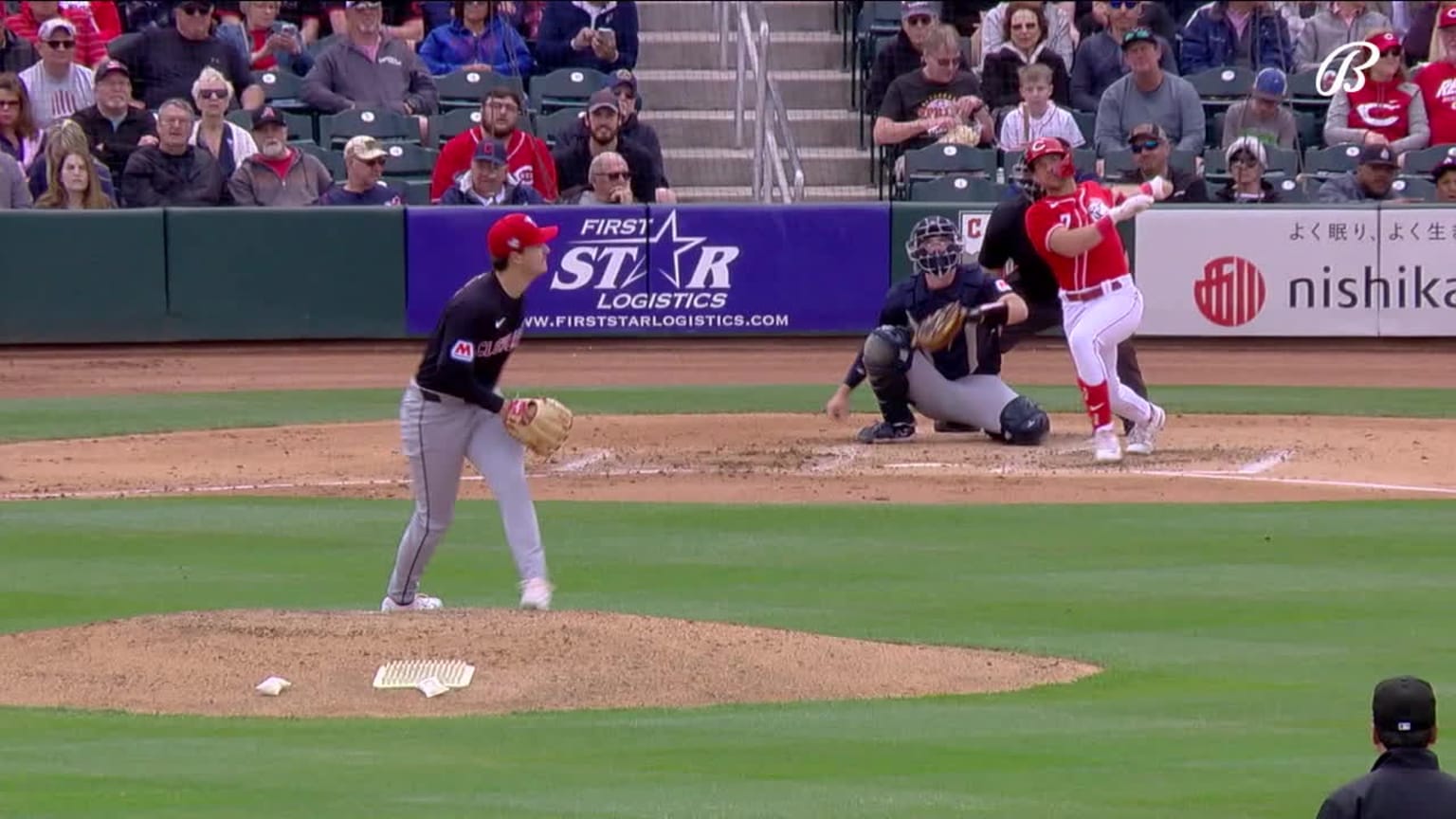 Spencer Steer's solo home run 03/24/2024 Cincinnati Reds