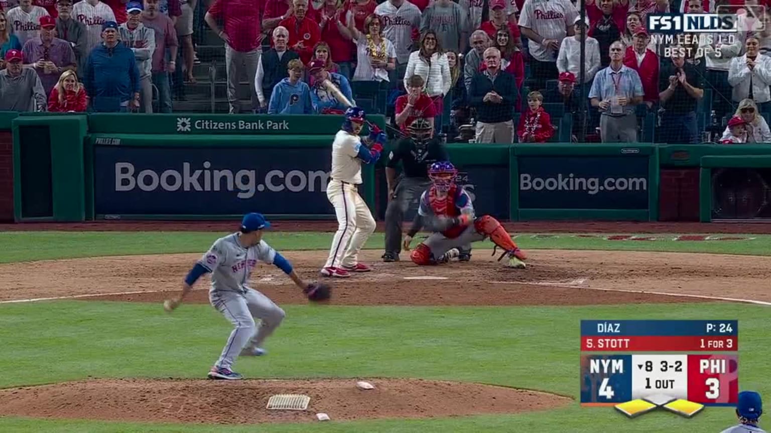 Bryson Stott's goahead tworun triple 10/06/2024 Philadelphia Phillies