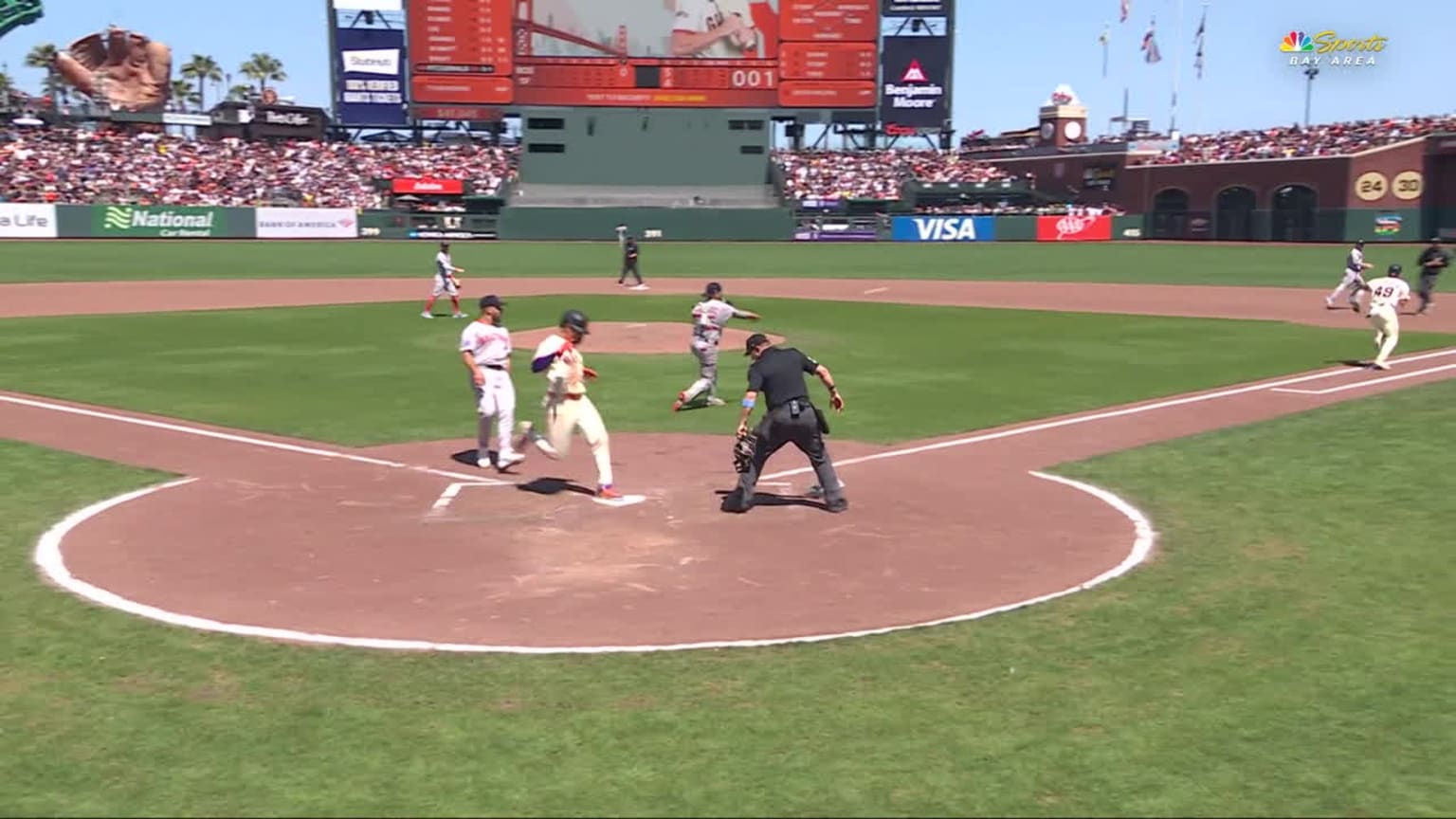 Tyler Fitzgerald's RBI sacrifice bunt | 06/22/2025 | San Francisco Giants