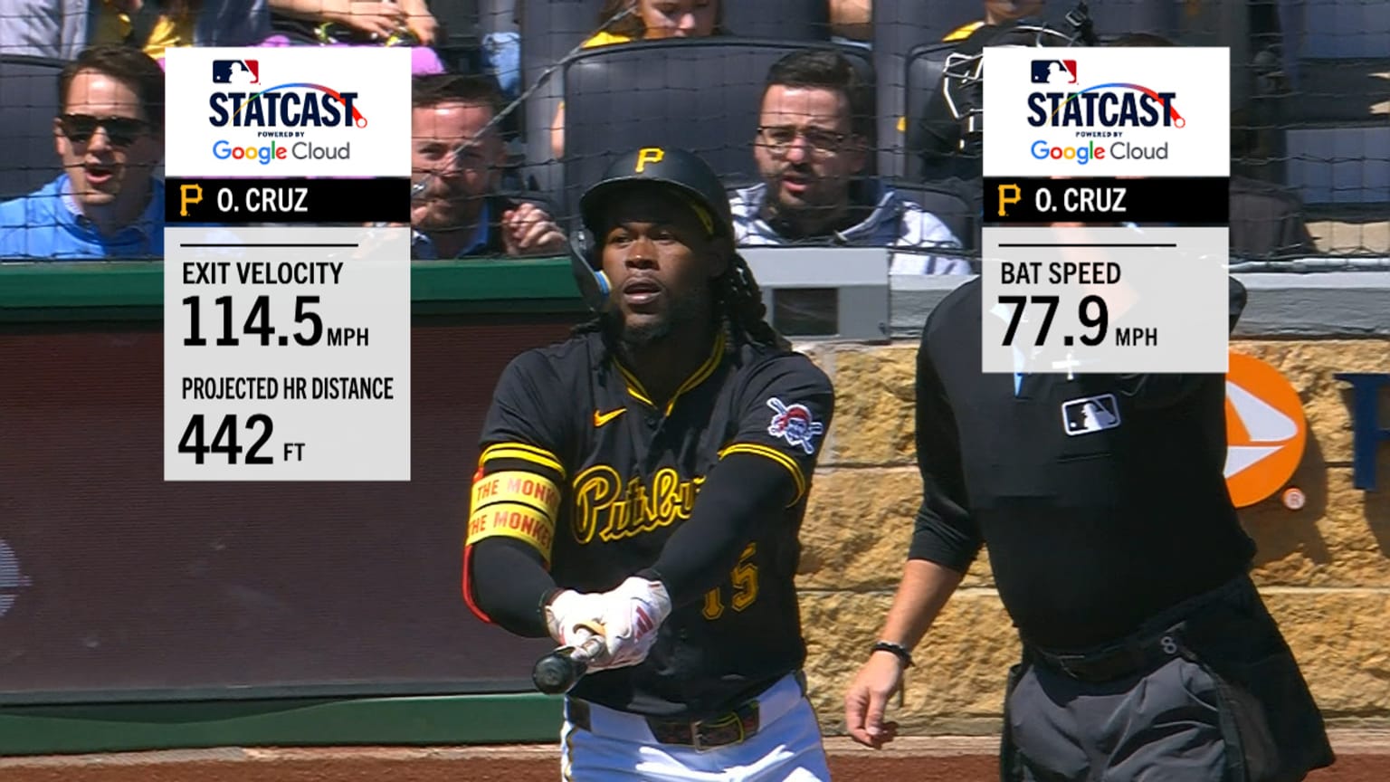 Oneil Cruz's 114.5 mph, 442-foot home run | 04/17/2025 | MLB.com